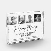 In Loving Memory写真カスタムの結婚記念碑 フォトブロック (左)