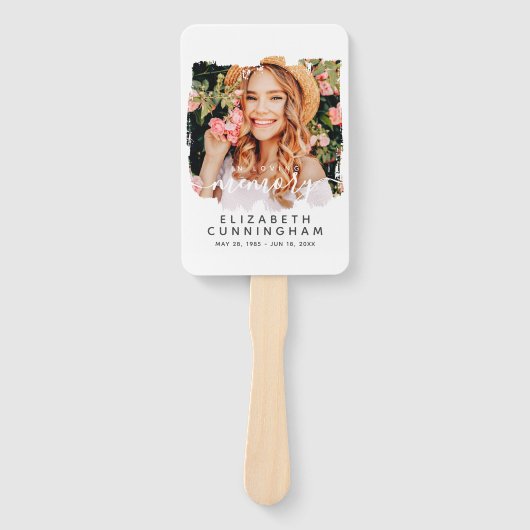 In Loving Memory写真カスタムメモリアル ハンドファン (正面)