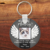 In Loving Memory写真カスタムCat Memorial キーホルダー (正面)