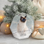 In Loving Memory写真グレーのスクリプトPetメモリアル フォトブロック