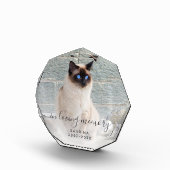 In Loving Memory写真グレーのスクリプトPetメモリアル フォトブロック (右)