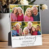 In Loving Memory写真コラージュ記念記念キープサケ フォトプラーク
