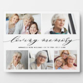 In Loving Memory写真コラージュ記念記念Keepsake P フォトプラーク (正面)