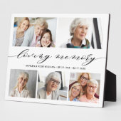 In Loving Memory写真コラージュ記念記念Keepsake P フォトプラーク (側面)