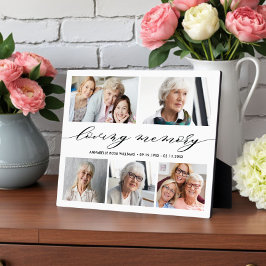 In Loving Memory写真コラージュ記念記念Keepsake P フォトプラーク