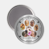 In Loving Memory写真ペット記念碑 – Silver マグネット (正面/裏面)