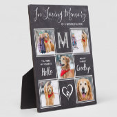 In Loving Memory写真ユニークコラージュ犬メモリアル フォトプラーク (側面)