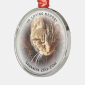 In Loving Memory写真名Cat Dog Pet Premium メタルオーナメント (左)
