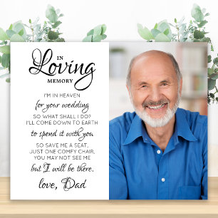 In Loving Memory写真天国結婚の記念碑 ポスター