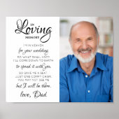 In Loving Memory写真天国結婚の記念碑 ポスター (正面)