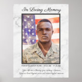 In Loving Memory写真引用文葬儀記念 ポスター (正面)