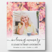 In Loving Memory写真明るいフローラメモリアル フォトプラーク (正面)