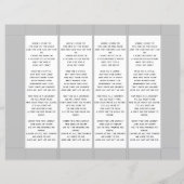 In Loving Memory写真葬儀ブックマークテンプレート (裏面)