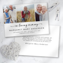 In Loving Memory写真葬儀悔やみや弔慰ありがとう