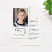 In Loving Memory写真葬儀祈りの言葉カード (デスク)