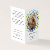 In Loving Memory写真葬儀祈りの言葉カード (外部)