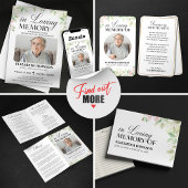 In Loving Memory写真葬儀祈りの言葉カード