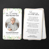 In Loving Memory写真葬儀祈りの言葉カード