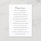 In Loving Memory写真葬儀祈りの言葉カード 名刺 (裏面)