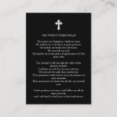 In Loving Memory写真葬儀祈りの言葉カード 名刺 (裏面)