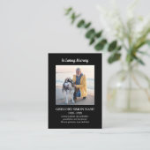 In Loving Memory写真葬儀祈りの言葉カード 名刺 (スタンド正面)