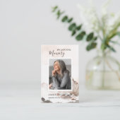 In Loving Memory写真葬儀祈りの言葉カード 名刺 (スタンド正面)