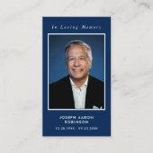 In Loving Memory写真葬儀祈りの言葉カード 名刺 (正面)