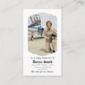 In Loving Memory写真葬儀記念祈りの言葉 名刺 (正面)