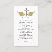 In Loving Memory写真葬儀記念祈りの言葉 名刺 (裏面)