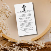 In Loving Memory写真葬儀記念祈りの言葉 名刺