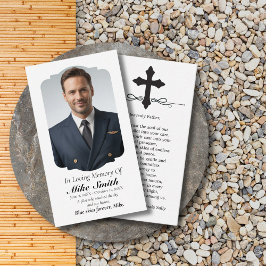 In Loving Memory写真葬儀記念祈りの言葉 名刺
