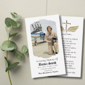 In Loving Memory写真葬儀記念祈りの言葉 名刺