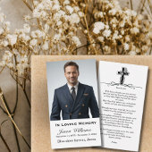 In Loving Memory写真葬儀記念祈りの言葉 名刺