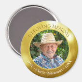 In Loving Memory写真記念キープサケ マグネット (正面/裏面)