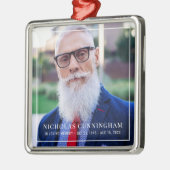 In Loving Memory写真記念キープサケ メタルオーナメント (左)