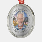 In Loving Memory写真記念キープサケ メタルオーナメント (左)