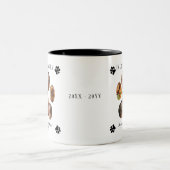 In Loving Memory写真Petメモリアル – ホワイトブラック ツートーンマグカップ (中央)