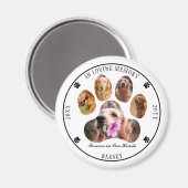 In Loving Memory写真Petメモリアル – 白 マグネット (正面/裏面)