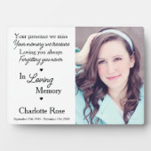 In Loving Memory家族の写真記念 フォトプラーク (正面)