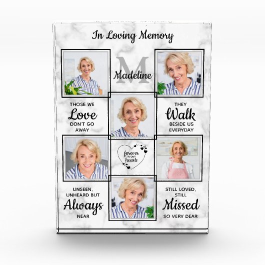 In Loving Memory悔やみや弔慰記念碑 フォトブロック (正面)