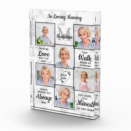 In Loving Memory悔やみや弔慰記念碑 フォトブロック (右)