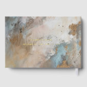 In Loving Memory抽象芸術写真葬儀記念 ゲストブック (裏面)