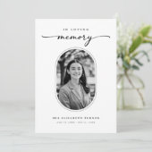 In Loving Memory葬儀プログラムの順序 プログラム (スタンド正面)