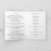 In Loving Memory葬儀プログラムの順番 プログラム (内部)