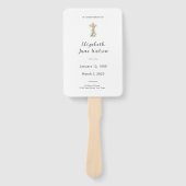 In Loving Memory葬儀プログラムフローラクロス ハンドファン (正面)