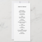 In Loving Memory葬儀プログラムフローラクロス 招待状 (裏面)