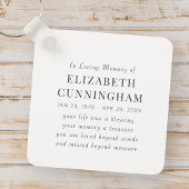 In Loving Memory記念モダン引用文 キーホルダー