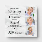 In Loving Memory記念悔やみや弔慰3写真 フォトプラーク (正面)