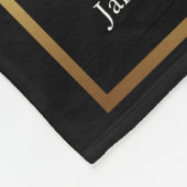 In Loving Memory金ゴールド葬儀記念写真 フリースブランケット (角)