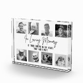 In Loving Memory カスタム8写真の結婚記念碑 フォトブロック (右)